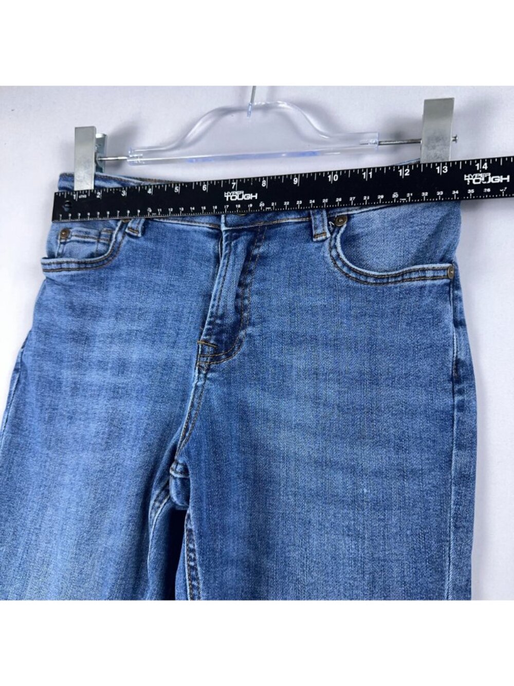 7 For All Mankind Austyn Jeans Men Size 10 Straight Leg Mid Rise Medium Wash - Picture 9 of 13